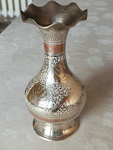 Vintage messing vase 50er 70er - messing-vase, 50er-70er