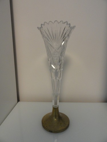 Vintage kristall vase - vintage,