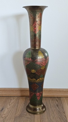 Große indische messingvase - große,