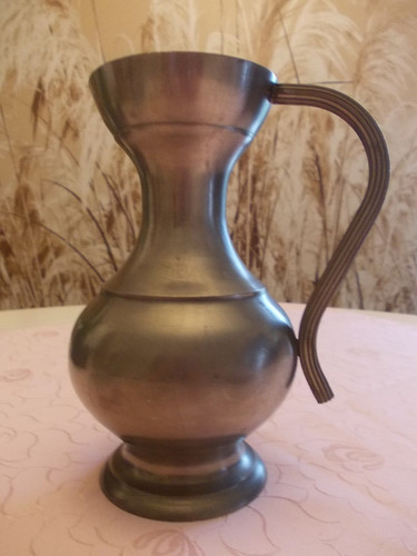 Zinn henkelvase - zinn, (karaffe)