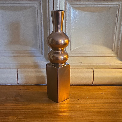 Metallvase messingoptik - metallvase, in