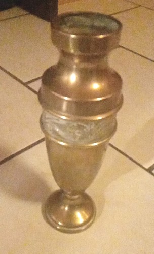 Alte messingvase mit - messingvase,