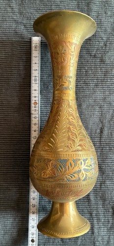 Messing vase indien - messing‑vase, –