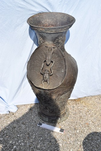 Sehr große bronze vase - sehr, bronze-vase