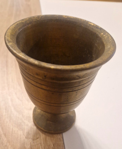 Messing becher pokal konisch - becher,