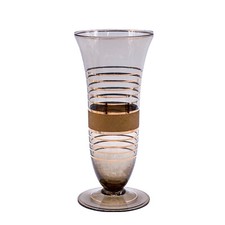Vintage Vase aus Glas mit