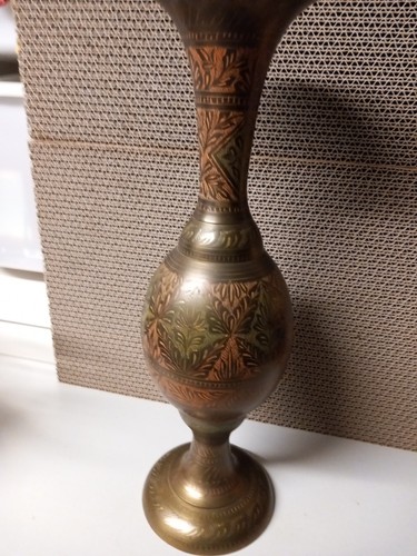 Messingvase bunt graviertes - messingvase-bunt,
