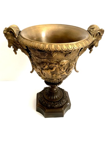 Bronze amphore jugendstil - bronze,