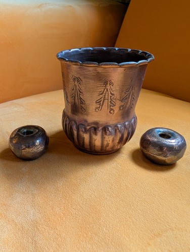 Messingvase becher - messingvase/-becher, +