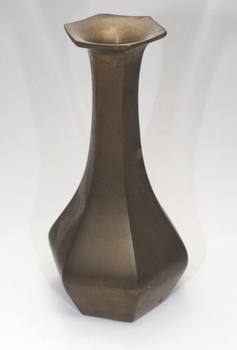 Messing vase eckige form - vase, 6