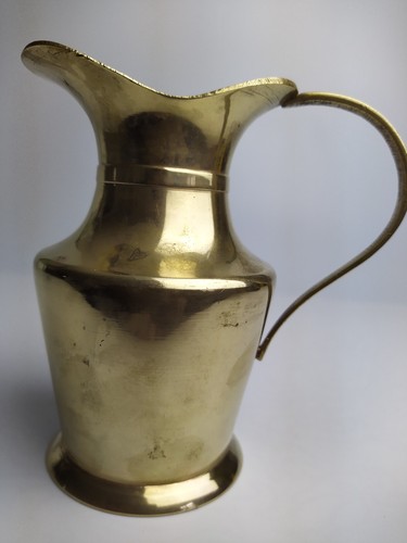 Antik messing kanne - antik, vase