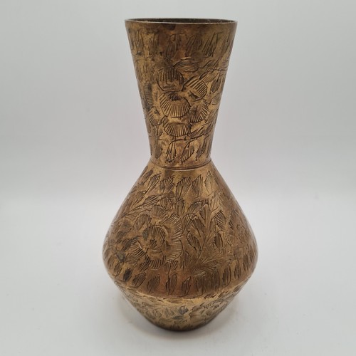 Messing vase vintage graviert - vintage,
