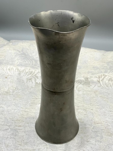Alte trompetenvase vase - alte, zinn