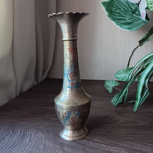 Messingvase antik indien - messingvase, antik,