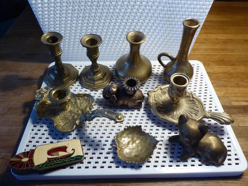 Vintage messing bronze - messing/,