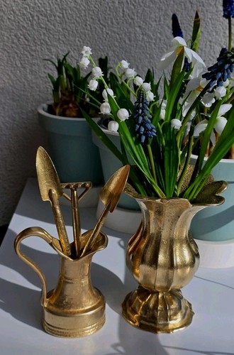 Set messing vase - set:messing,