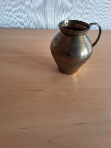 Kleine bauchige messingvase - kleine,