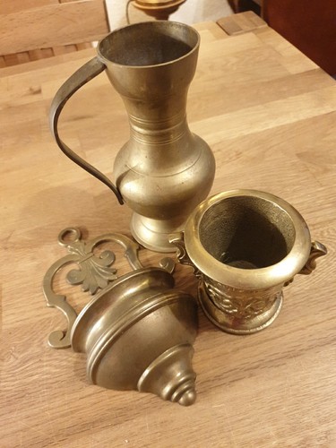 Messing konvolut wandvase - messing,