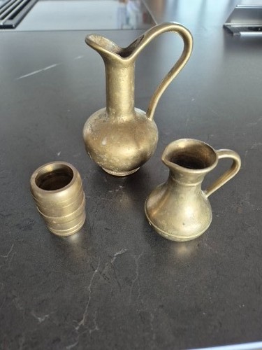 Drei kleine schöne messing - drei, kleine,
