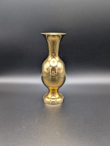 Vintage messingvase hochglanz - vintage,