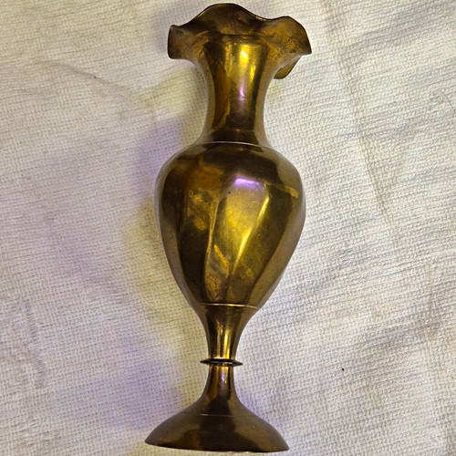 Vintage messingvase mit - vintage-messingvase,