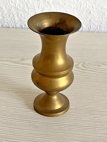 Kleine schöne messing vase - messing,
