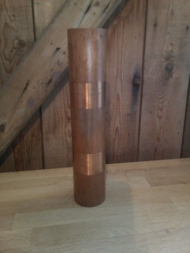 Alte kupfervase vase 1973 - kupfervase,