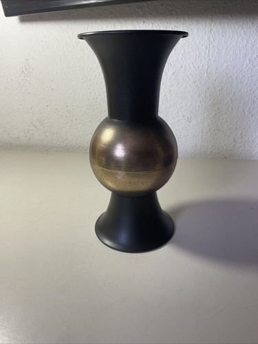 Vase deko schwarz - schwarz, messing