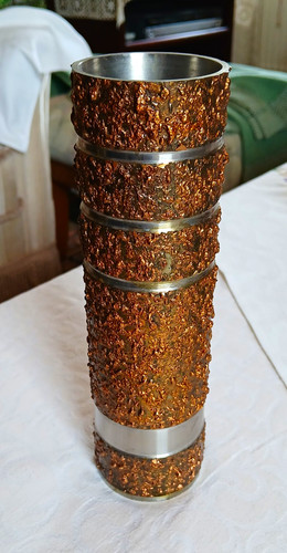 Brutalistische edelstahl vase - brutalistische, edelstahl-vase