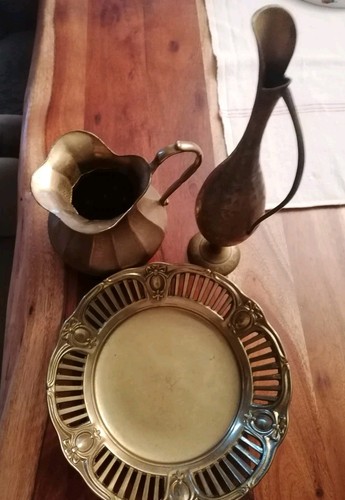 Messing vase krug schale - ,